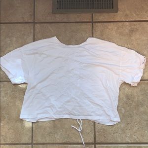 Lace Up Back T-Shirt